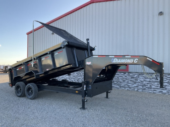 New 2026 Diamond C 82"x14' GN HD Low Profile Telescopic Dump w/ 32" Sides - LPT-GN207
