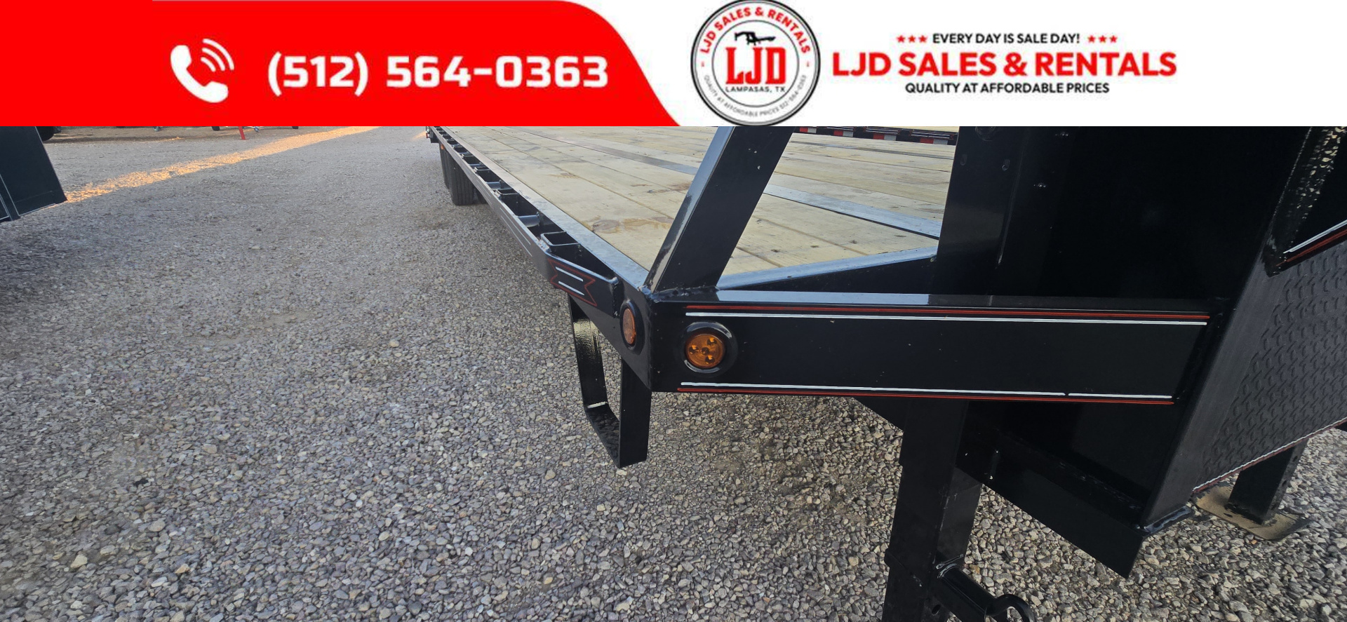 New 2025 Coffee Creek - Gooseneck Flatbed /Deckover Trailer 102"x 35'