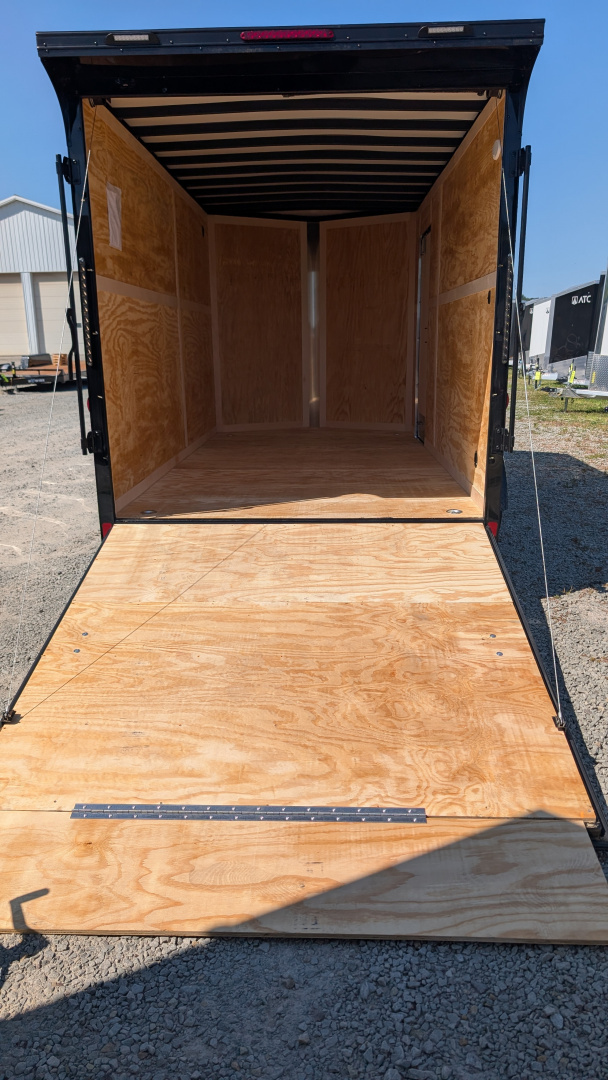 New 2026 Homesteader 7x14 Intrepid "OHV" V-Nose Cargo Trailer w/ Ramp Door (84" INSIDE)