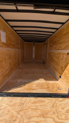 New 2026 Homesteader 7x14 Intrepid "OHV" V-Nose Cargo Trailer w/ Ramp Door (84" INSIDE)