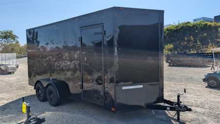 New 2026 Homesteader 7x16 Intrepid V-Nose Cargo Trailer w/ Ramp Door (84" Inside)