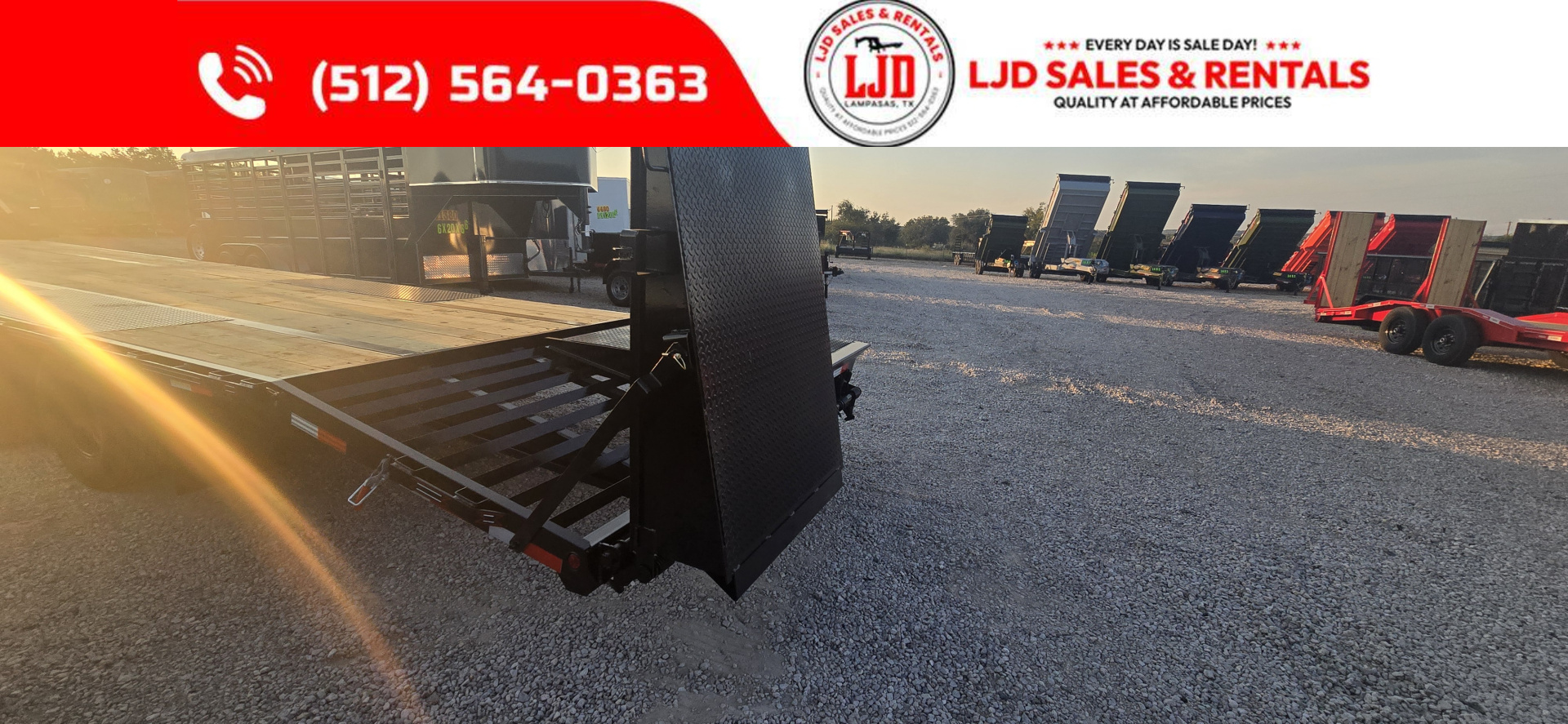 New 2025 Coffee Creek - Gooseneck Flatbed /Deckover Trailer 102"x 33'