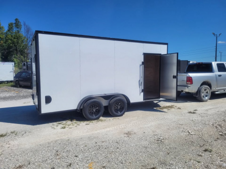New 2026 Steel Pines Cargo 7x16 TA Cargo / Enclosed Trailer, 7' interior height, 35k axles, .080 polycore exterior