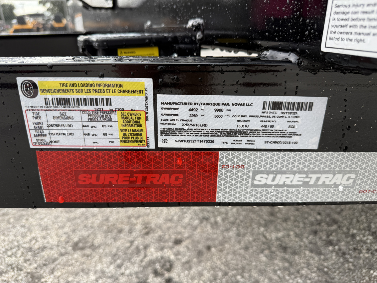 New 2026 Sure-Trac 8.5x18 (16+2) Full Width Wood Deck Car Hauler