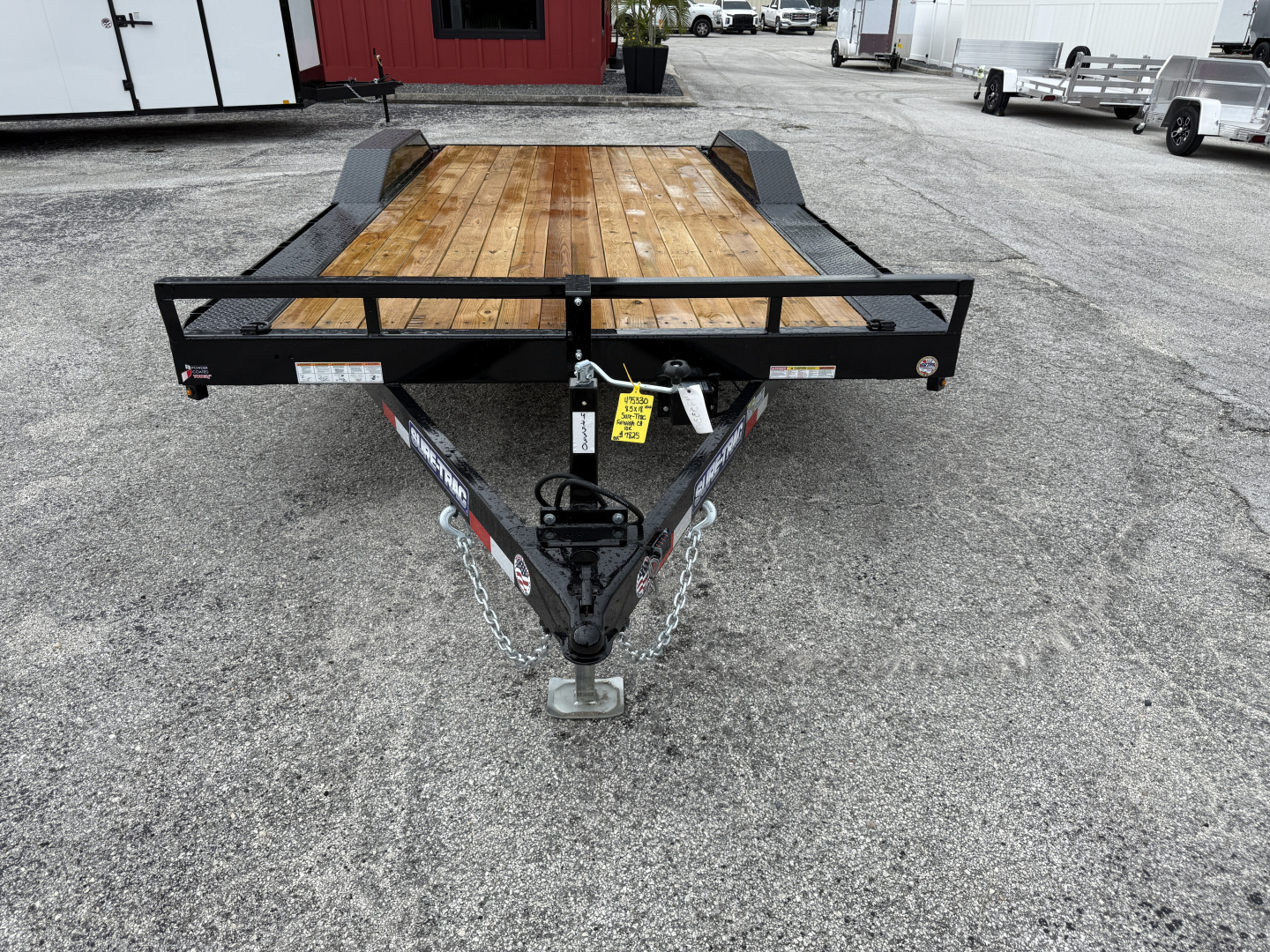 New 2026 Sure-Trac 8.5x18 (16+2) Full Width Wood Deck Car Hauler