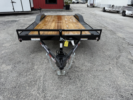 New 2026 Sure-Trac 8.5x18 (16+2) Full Width Wood Deck Car Hauler