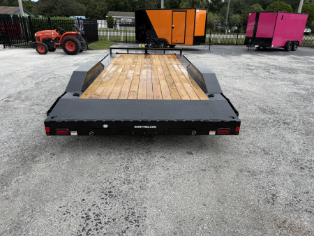 New 2026 Sure-Trac 8.5x18 (16+2) Full Width Wood Deck Car Hauler