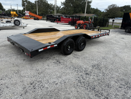 New 2026 Sure-Trac 8.5x18 (16+2) Full Width Wood Deck Car Hauler
