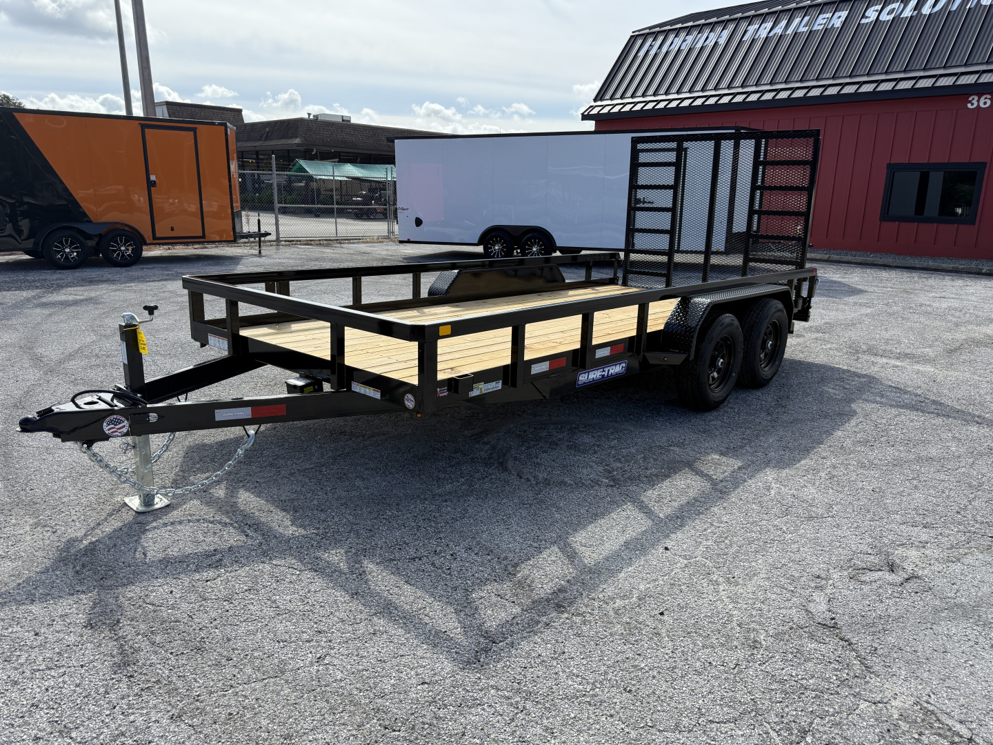 New 2026 Sure-Trac 7X16 Tube Top 10K Utility Trailer
