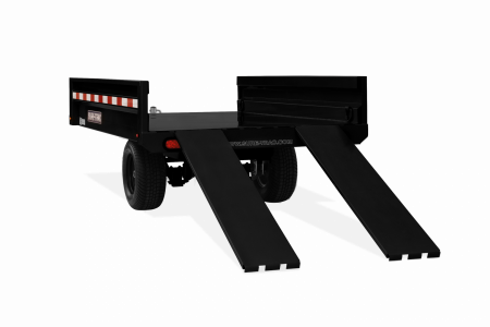 New 2025 Sure-Trac 4.5X8SA Utility Dump Trailer