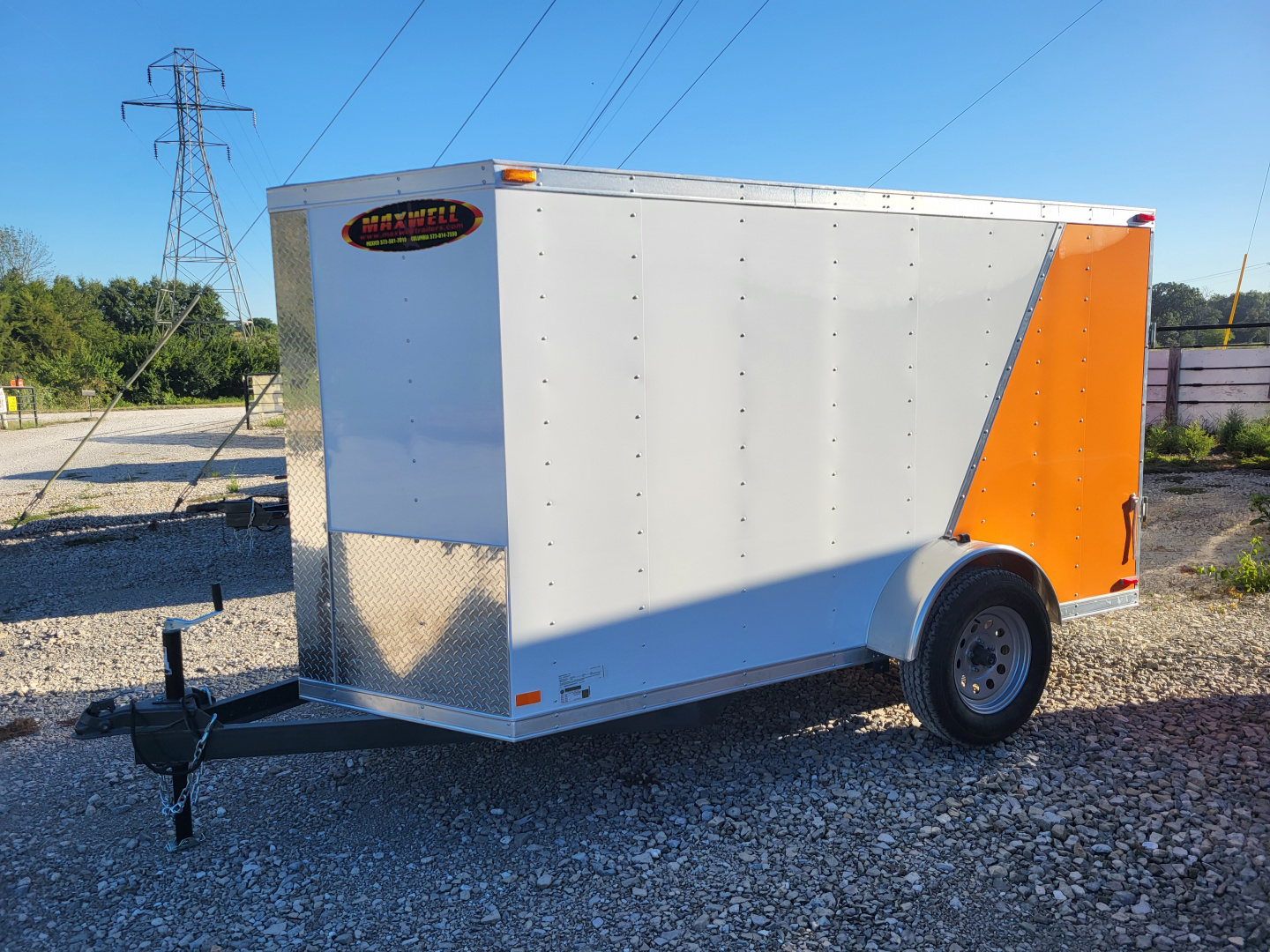 New 2025 Maxwell 5x10 Split Color Cargo / Enclosed Trailer