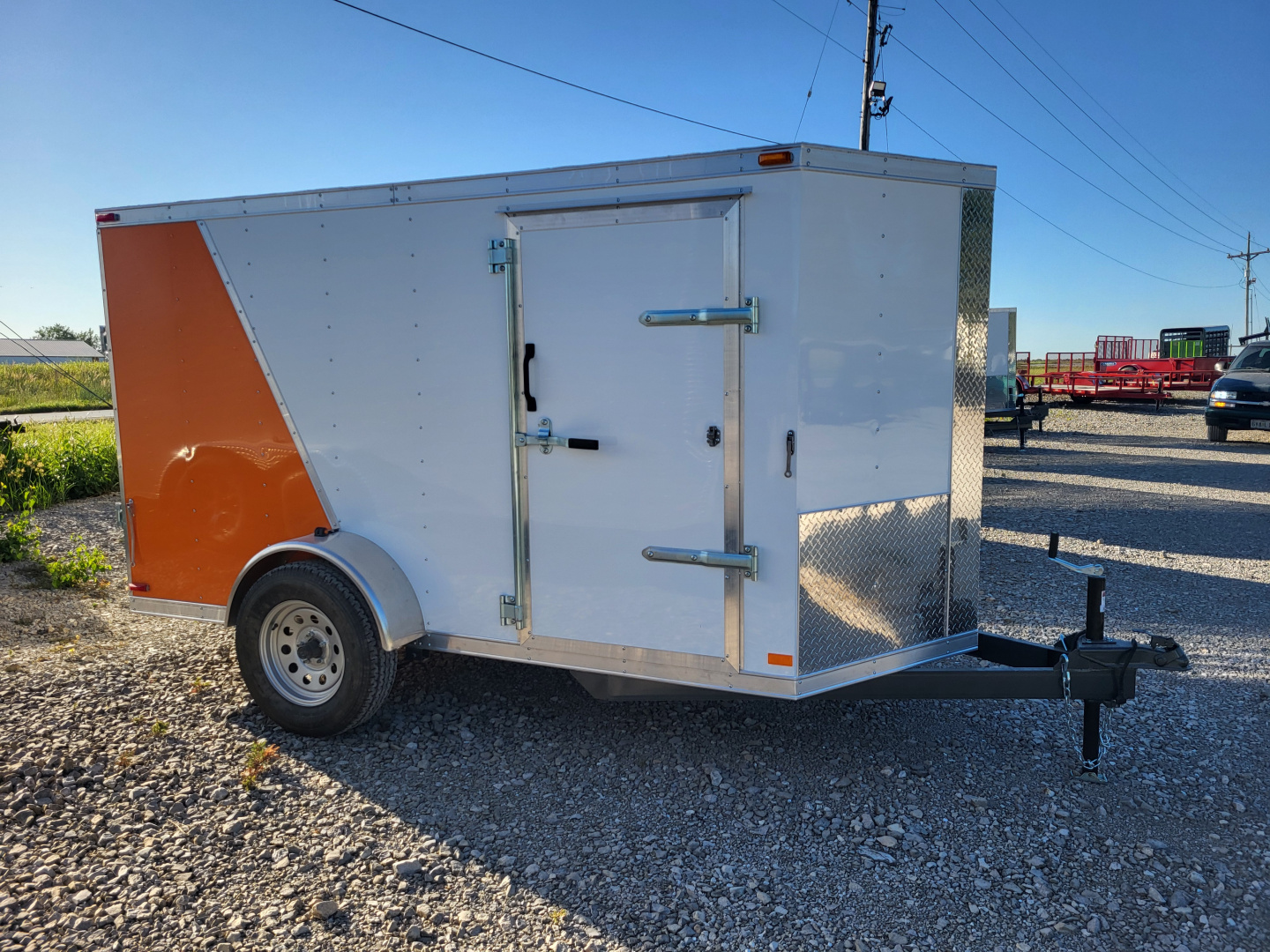 New 2025 Maxwell 5x10 Split Color Cargo / Enclosed Trailer