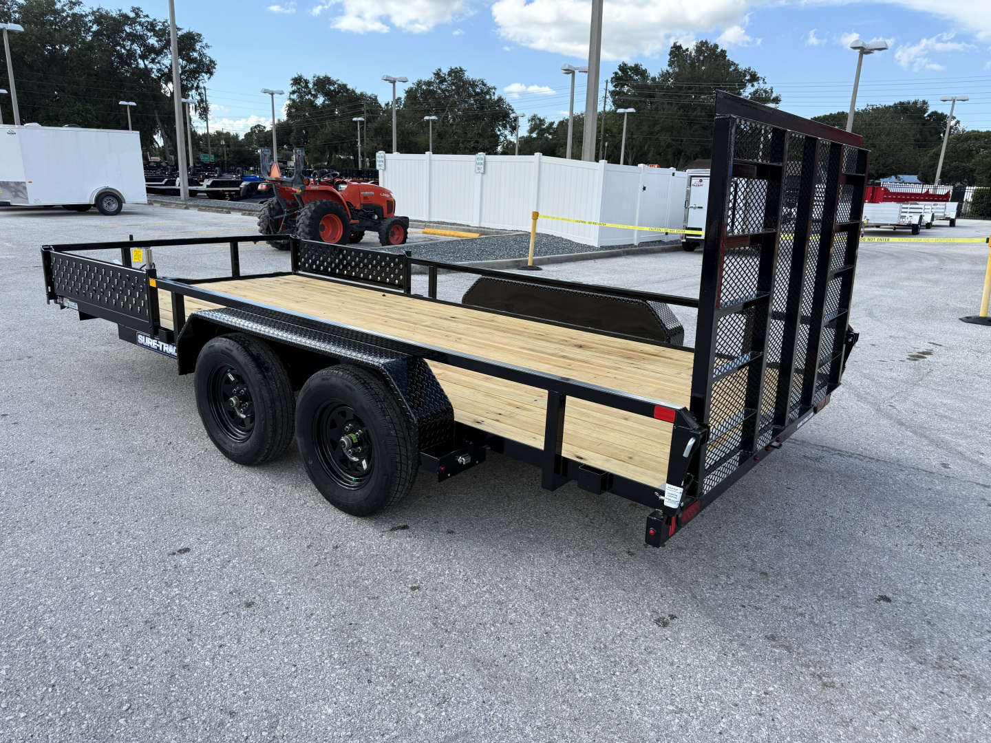 New 2026 Sure-Trac 7X16 Tube Top 7K ATV Utility Trailer