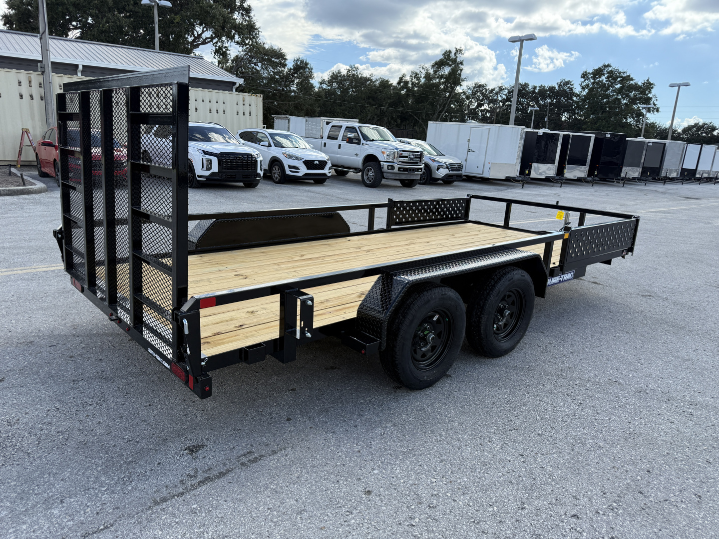 New 2026 Sure-Trac 7X16 Tube Top 7K ATV Utility Trailer