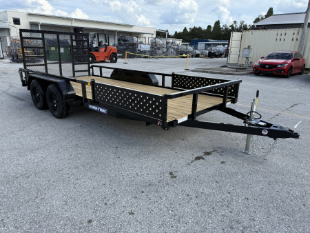 New 2026 Sure-Trac 7X16 Tube Top 7K ATV Utility Trailer