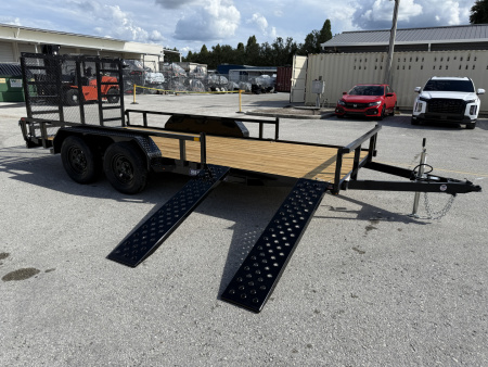 New 2026 Sure-Trac 7X16 Tube Top 7K ATV Utility Trailer