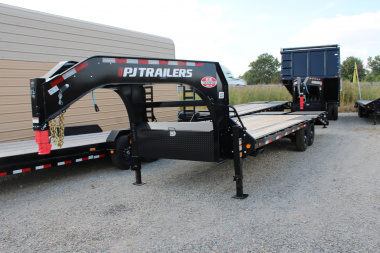 New 2026 PJ Trailers 25' 15K GVWR Gooseneck WITH MONSTER RAMPS Equipment Trailer **CLEARANCE**