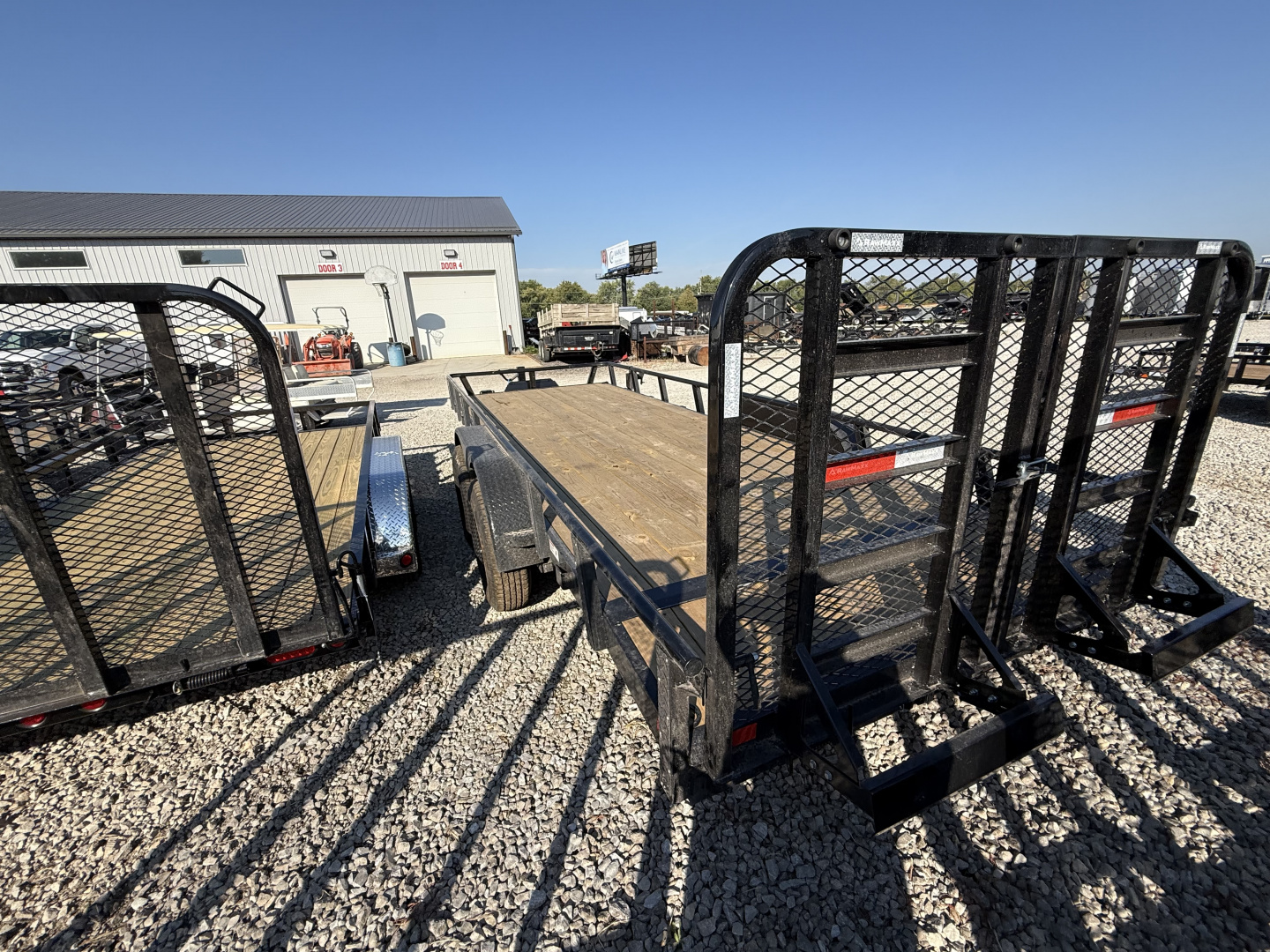 New 2026 RAWMAXX UTX2083BP14K Utility Trailer 83X20 TA DOVETAIL W/ HD GATE(GVW:14000) JET BLACK