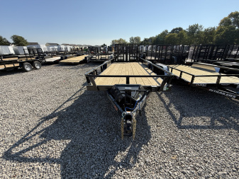 New 2026 RAWMAXX UTX2083BP14K Utility Trailer 83X20 TA DOVETAIL W/ HD GATE(GVW:14000) JET BLACK