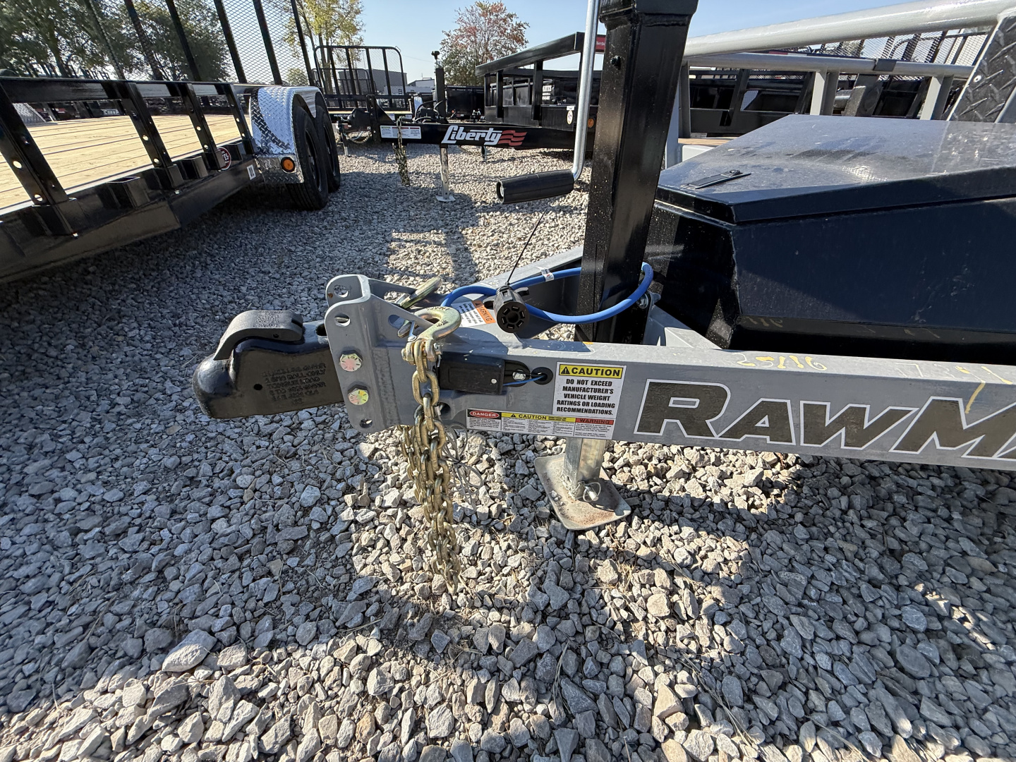 New 2026 RAWMAXX UTX2083BP14K Utility Trailer 83X20 TA DOVETAIL W/ HD GATE(GVW:10000) LAVA GRAY