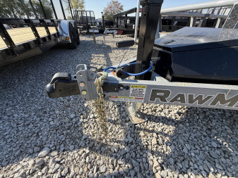 New 2026 RAWMAXX UTX2083BP14K Utility Trailer 83X20 TA DOVETAIL W/ HD GATE(GVW:10000) LAVA GRAY