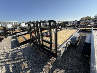 New 2026 RAWMAXX UTX2083BP14K Utility Trailer 83X20 TA DOVETAIL W/ HD GATE(GVW:10000) LAVA GRAY