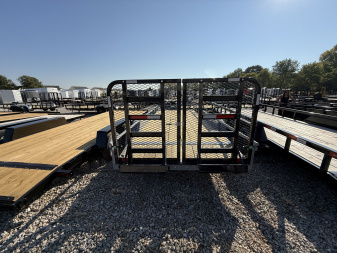 New 2026 RAWMAXX UTX2083BP14K Utility Trailer 83X20 TA DOVETAIL W/ HD GATE(GVW:10000) LAVA GRAY