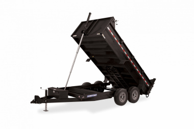 New 2025 Sure-Trac 7X14TA HD Low Profile 14K Telescopic Dump Trailer