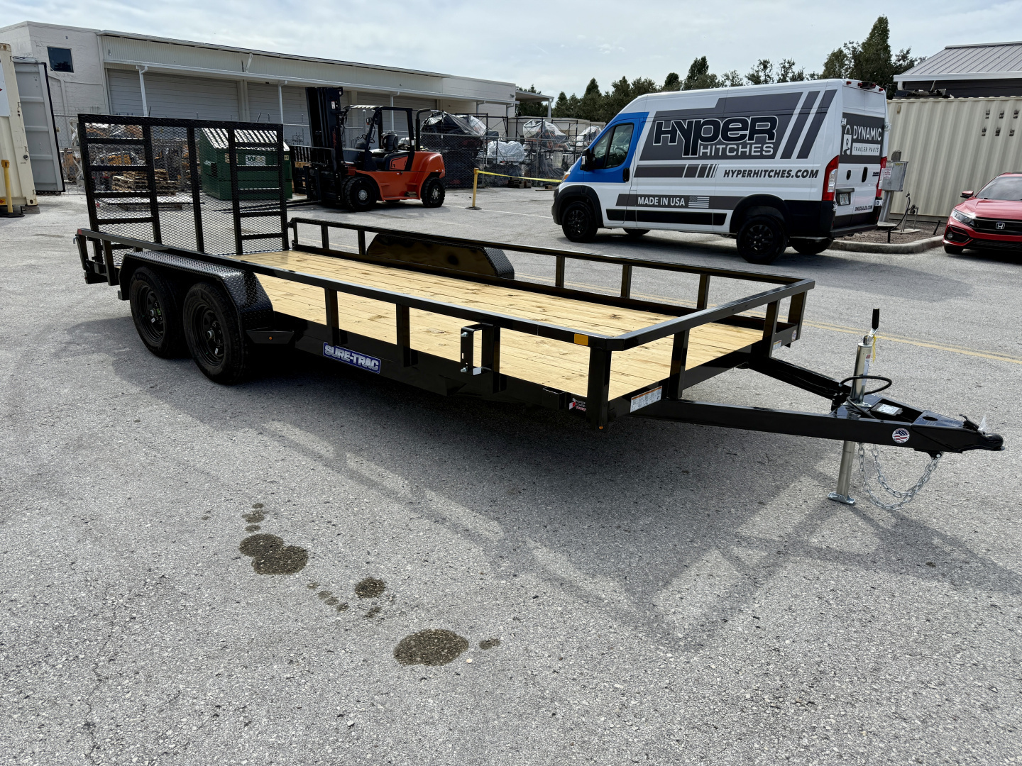 New 2026 Sure-Trac 7X18 7K Tube Top Utility Trailer