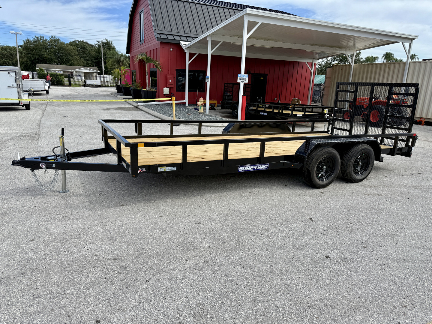 New 2026 Sure-Trac 7X18 7K Tube Top Utility Trailer