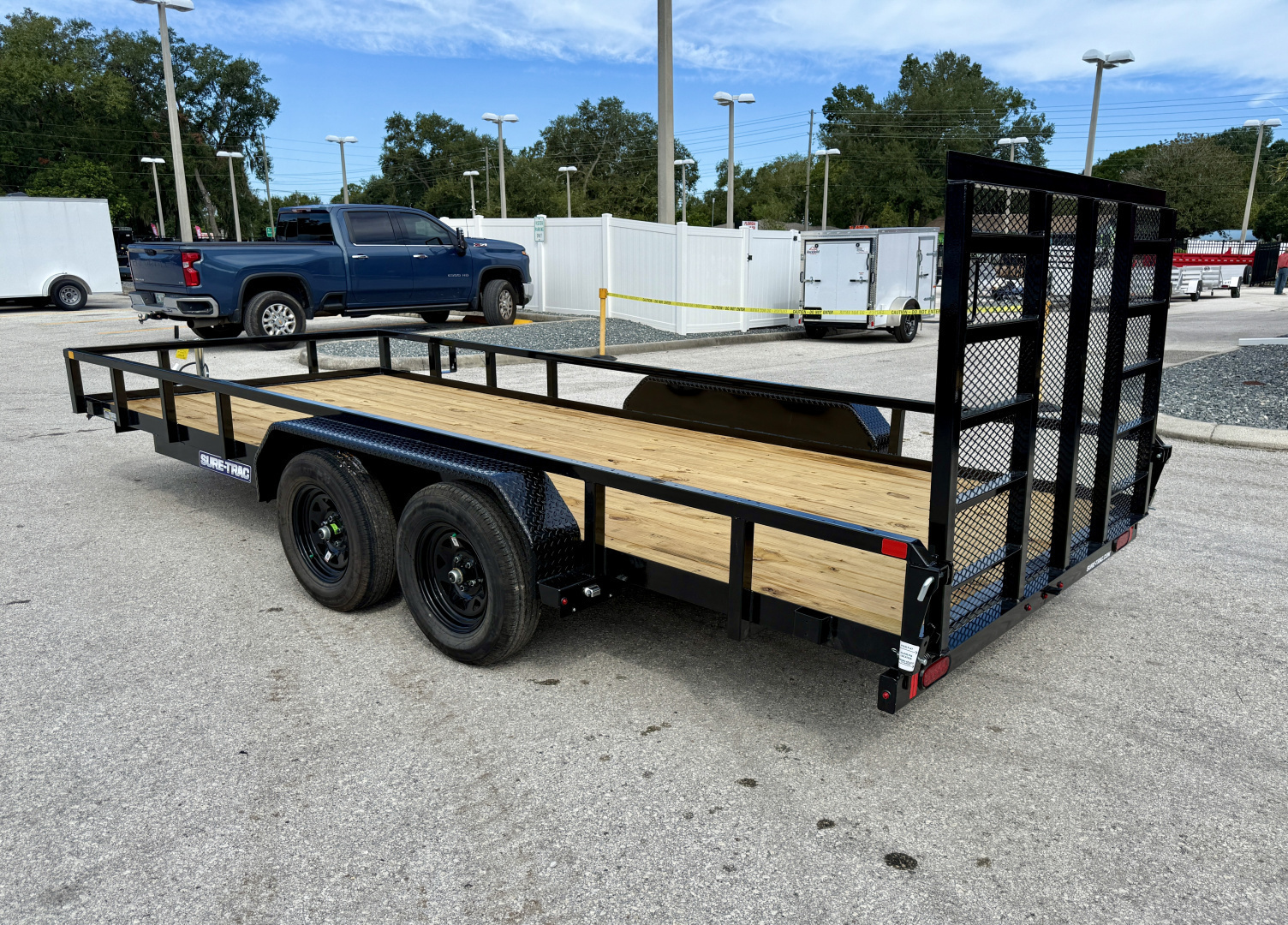 New 2026 Sure-Trac 7X18 7K Tube Top Utility Trailer