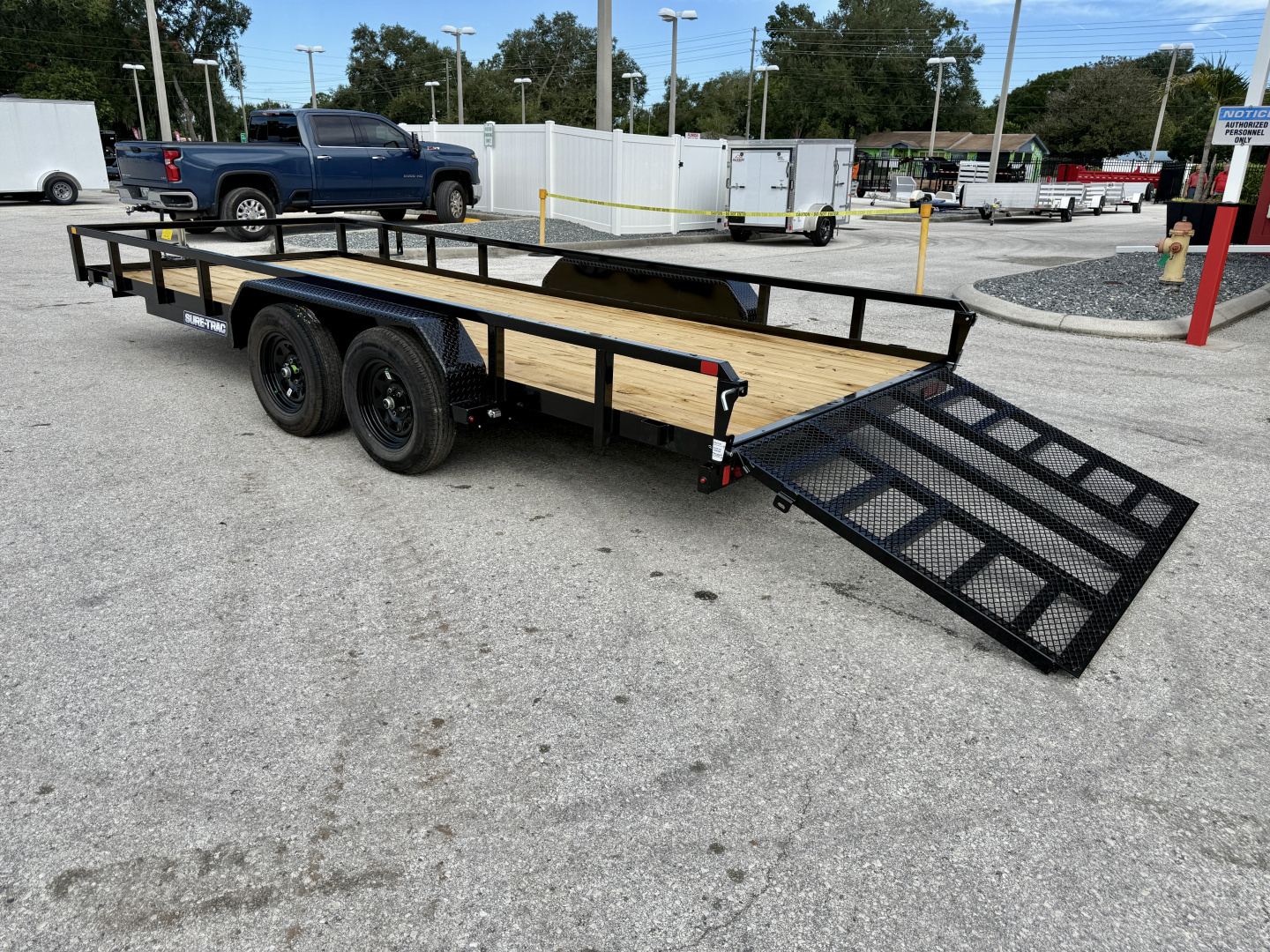 New 2026 Sure-Trac 7X18 7K Tube Top Utility Trailer