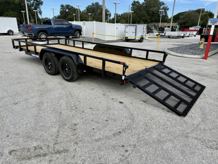 New 2026 Sure-Trac 7X18 7K Tube Top Utility Trailer