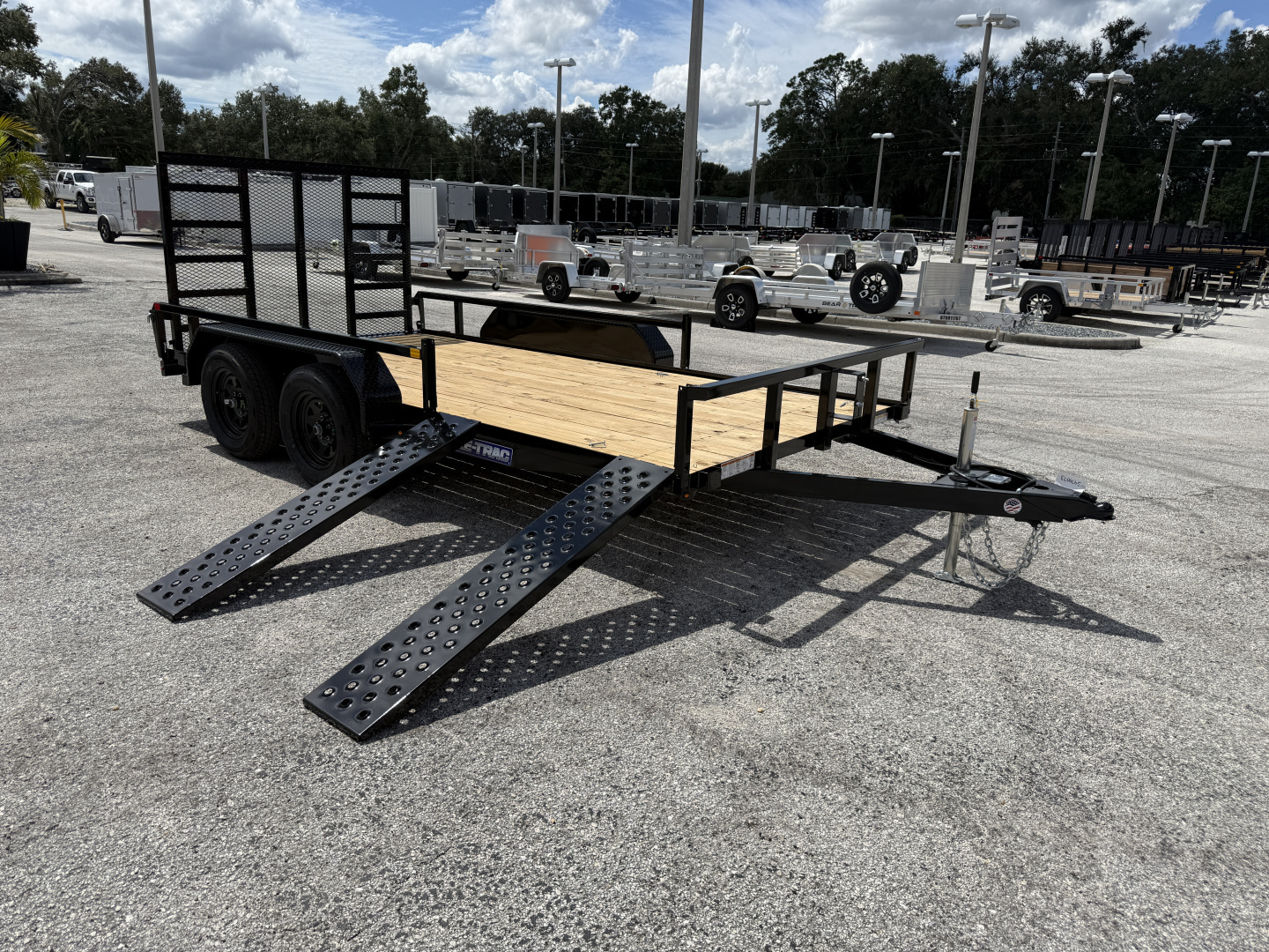 New 2026 Sure-Trac 7X14 Tube Top ATV 7K Utility Trailer