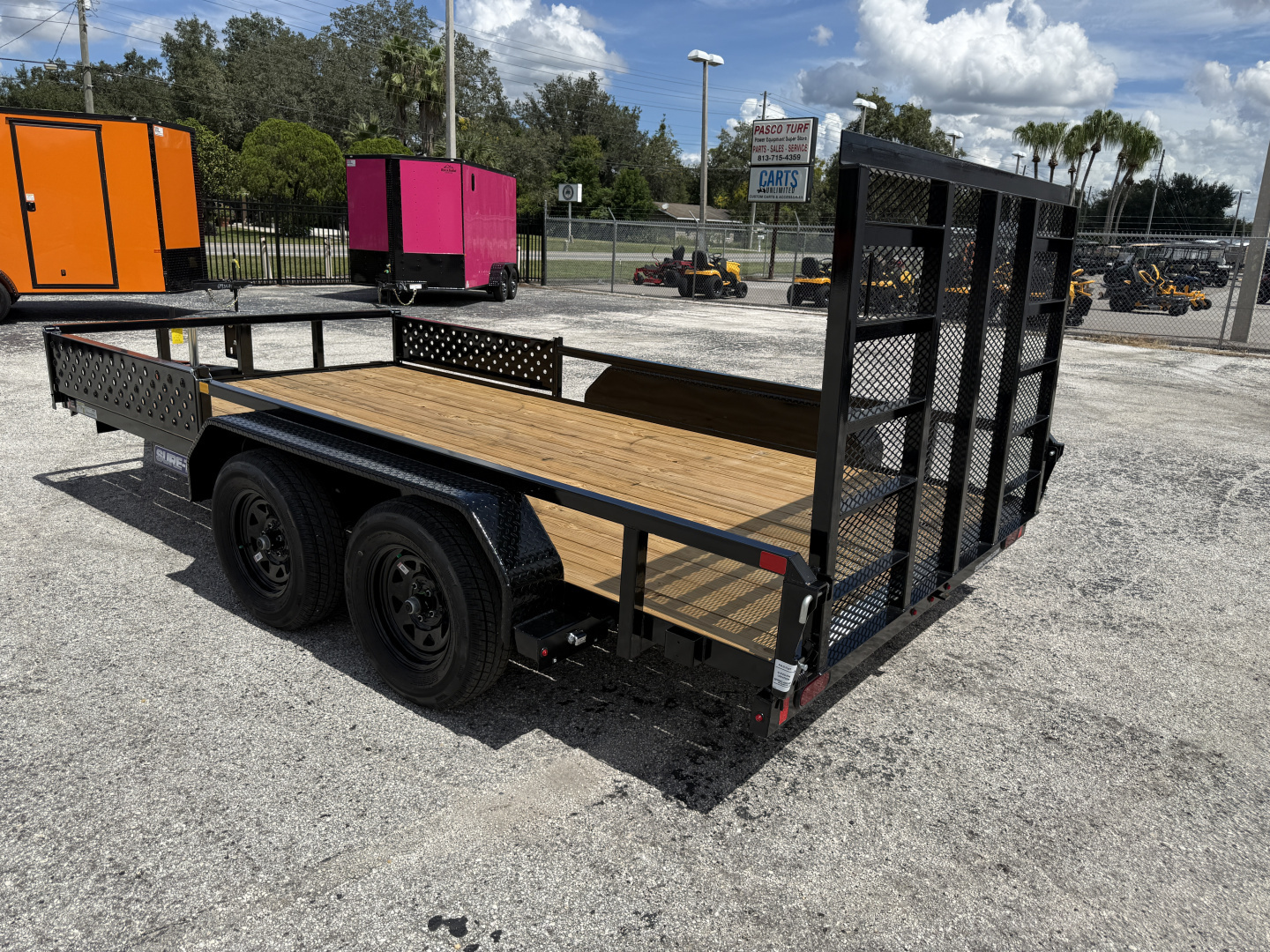 New 2026 Sure-Trac 7X14 Tube Top ATV 7K Utility Trailer