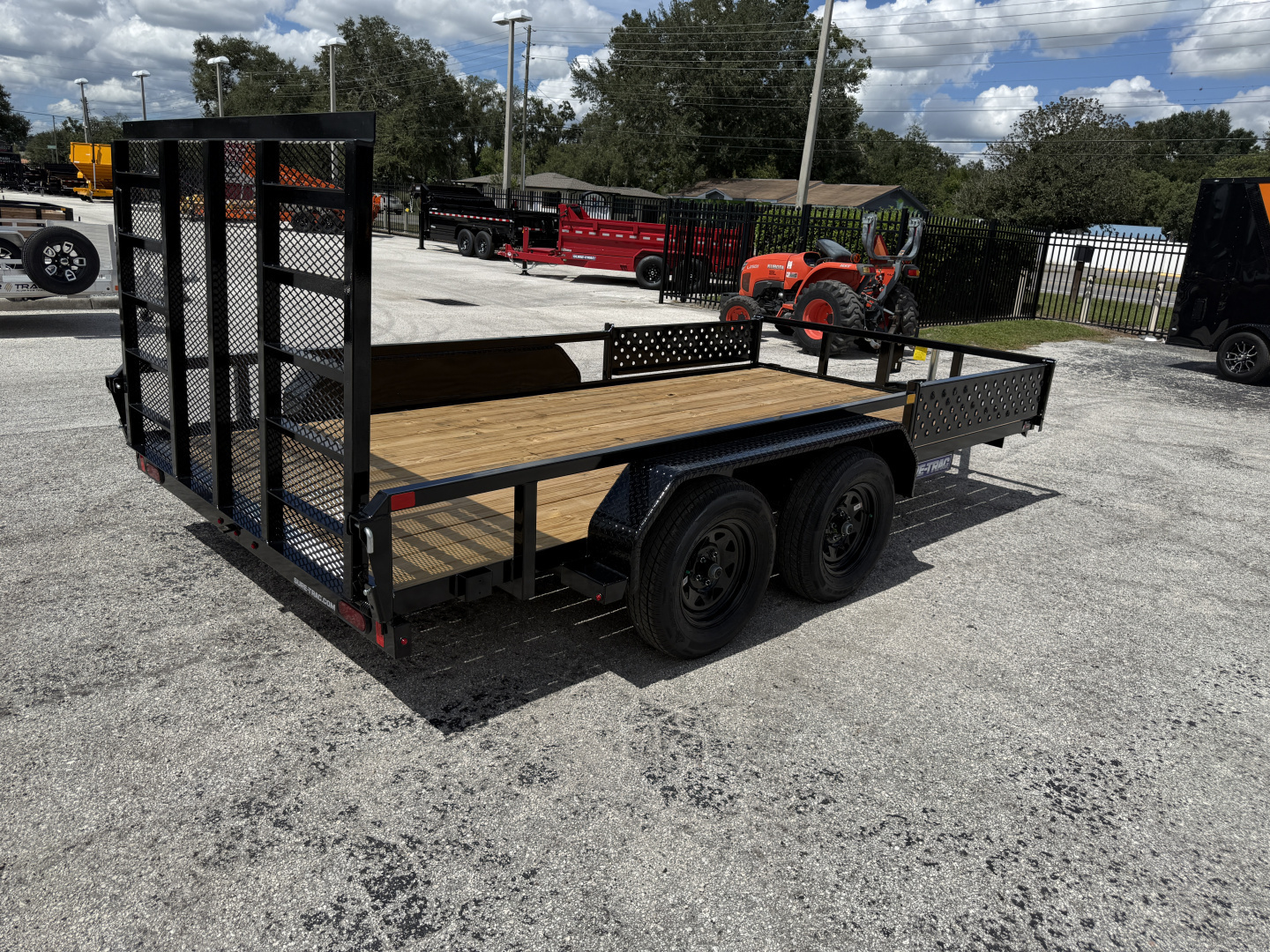 New 2026 Sure-Trac 7X14 Tube Top ATV 7K Utility Trailer