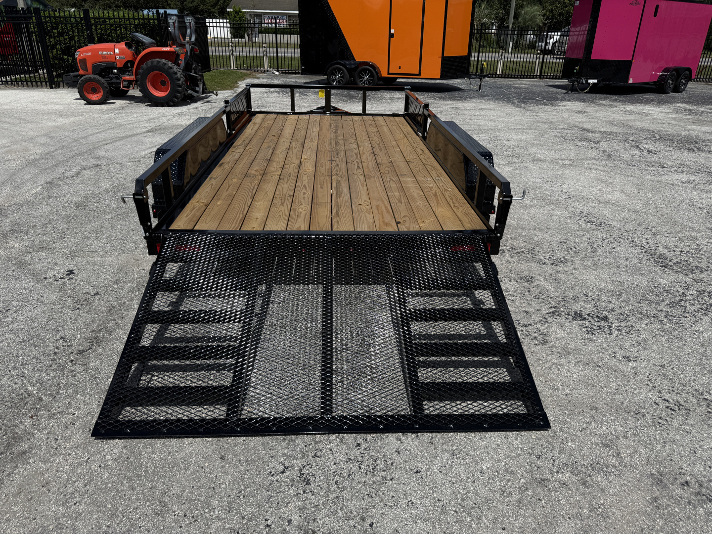 New 2026 Sure-Trac 7X14 Tube Top ATV 7K Utility Trailer