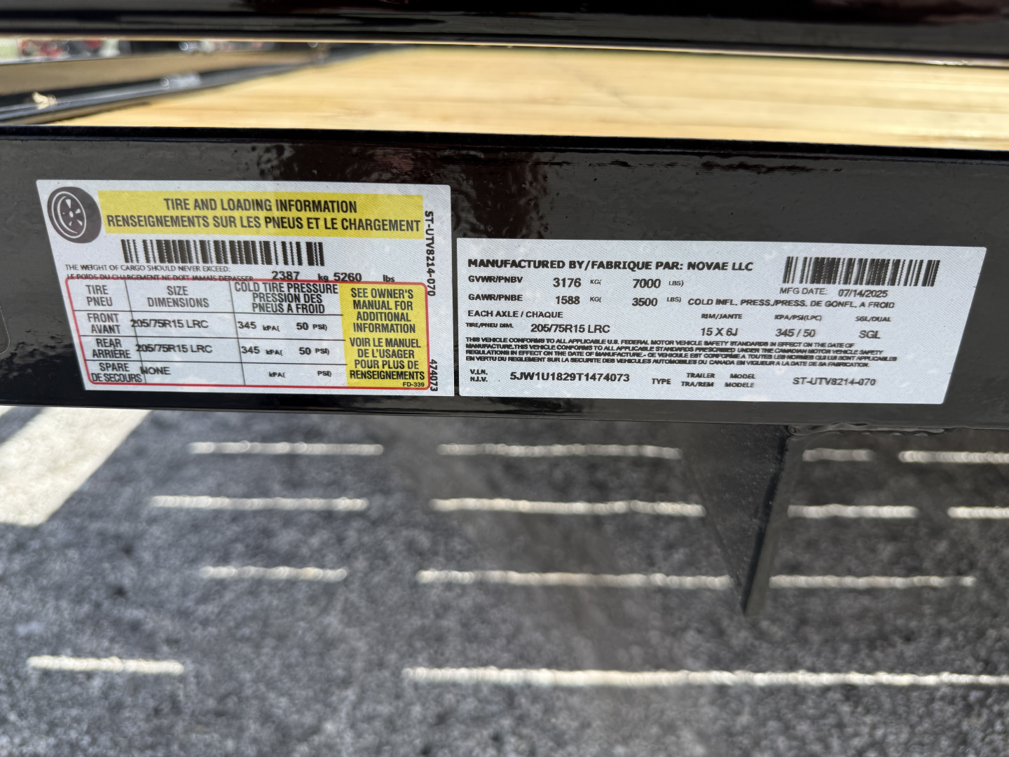 New 2026 Sure-Trac 7X14 Tube Top ATV 7K Utility Trailer