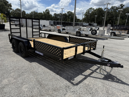 New 2026 Sure-Trac 7X14 Tube Top ATV 7K Utility Trailer