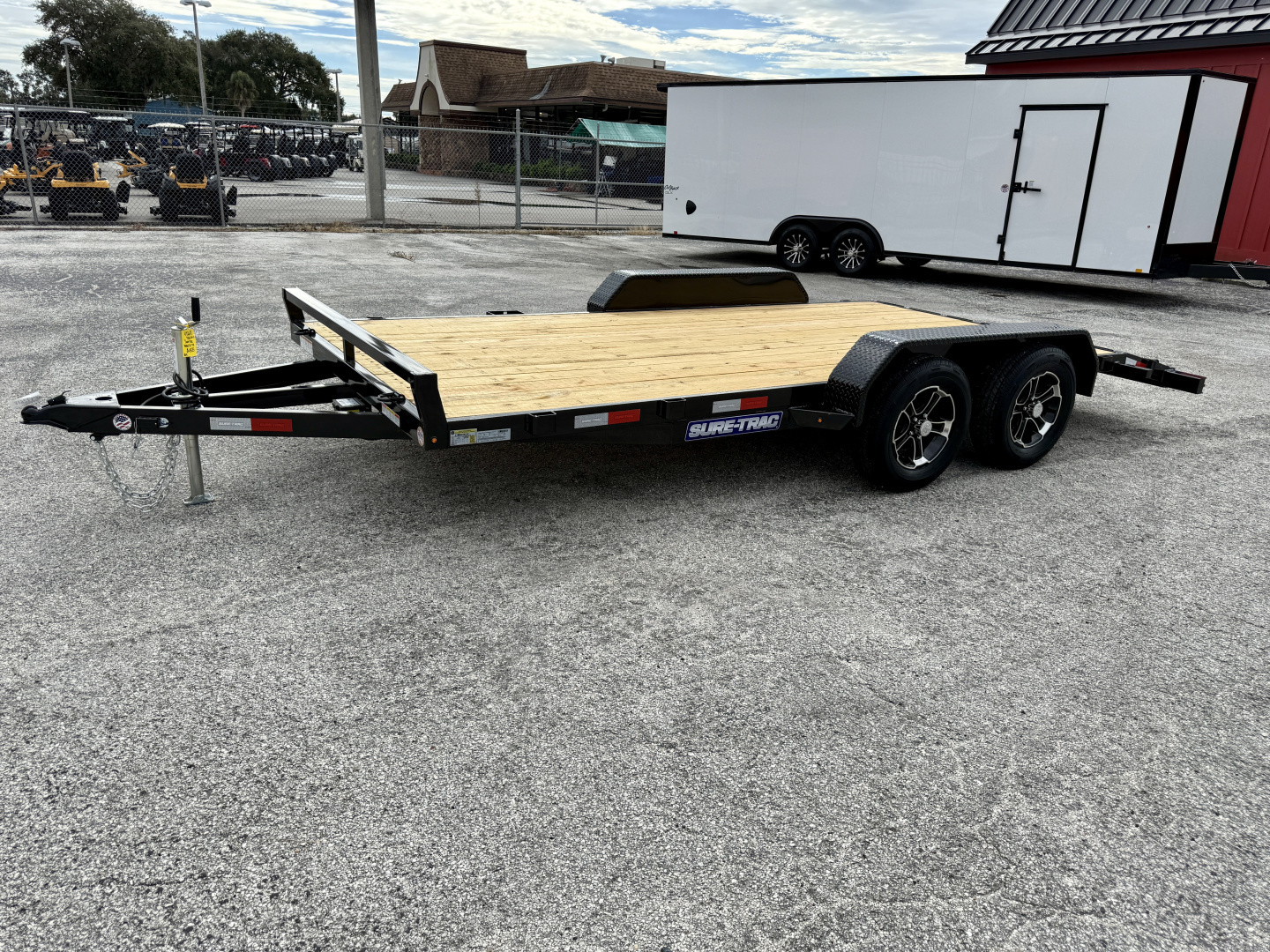 New 2026 Sure-Trac 7X16 (14+2) Wood Deck 7K Car Hauler