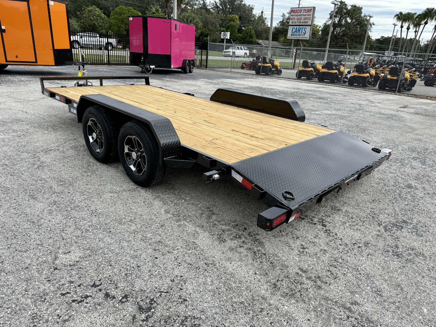 New 2026 Sure-Trac 7X16 (14+2) Wood Deck 7K Car Hauler