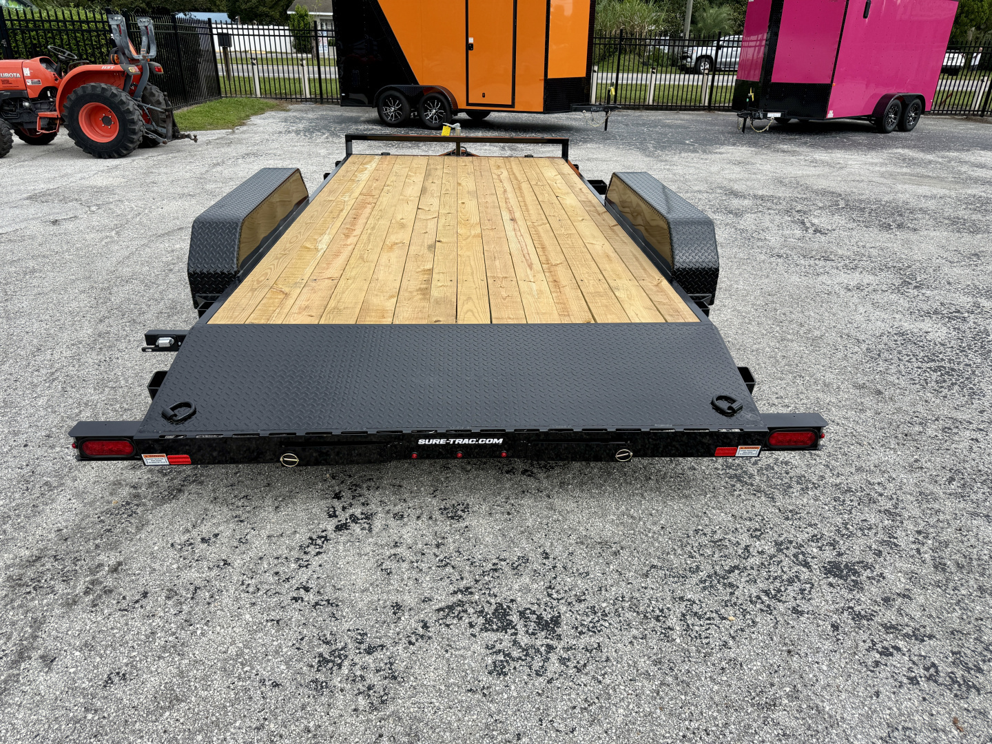 New 2026 Sure-Trac 7X16 (14+2) Wood Deck 7K Car Hauler