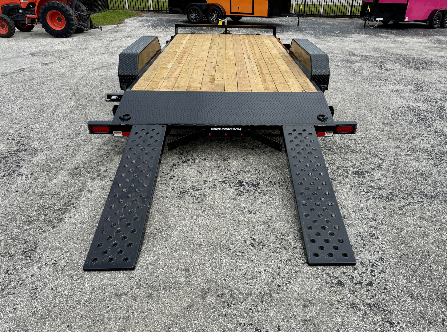 New 2026 Sure-Trac 7X16 (14+2) Wood Deck 7K Car Hauler