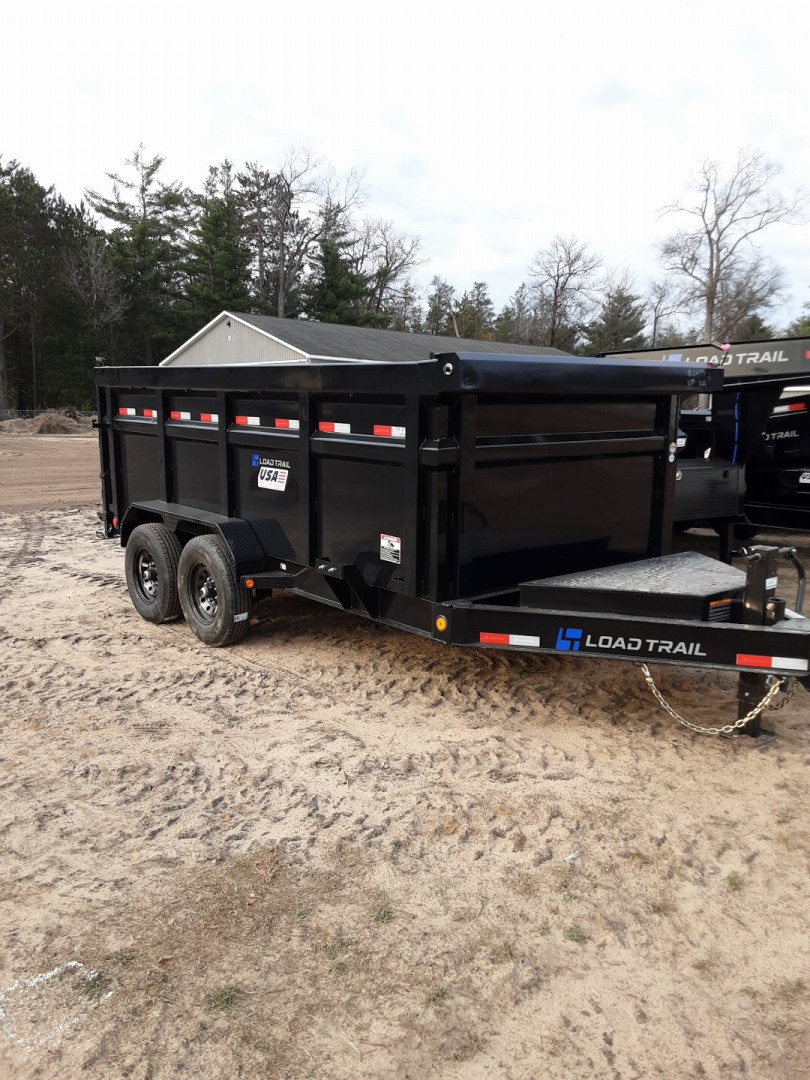 New 2026 Load Trail 83X14 BLACK 4FT WALL DUMP 14K Dump Trailer