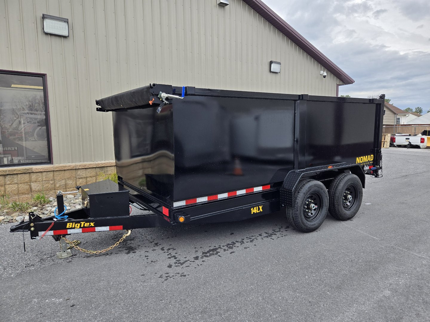 New 7 x 14 Big Tex NOMAD 14LX 48" High Side Low Pro Dump Trailer, 14k GVWR ***Scissor Hoist w/Power Up, Power Down & Gravity Down