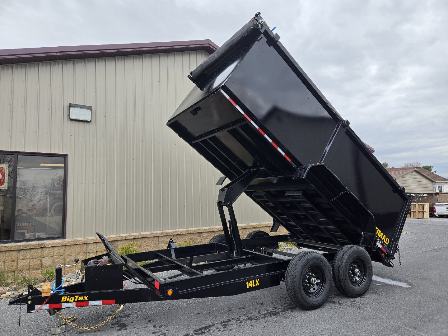 New 7 x 14 Big Tex NOMAD 14LX 48" High Side Low Pro Dump Trailer, 14k GVWR ***Scissor Hoist w/Power Up, Power Down & Gravity Down