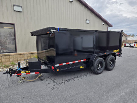 New 7 x 14 Big Tex NOMAD 14LX 48" High Side Low Pro Dump Trailer, 14k GVWR ***Scissor Hoist w/Power Up, Power Down & Gravity Down