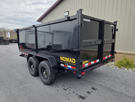 New 7 x 14 Big Tex NOMAD 14LX 48" High Side Low Pro Dump Trailer, 14k GVWR ***Scissor Hoist w/Power Up, Power Down & Gravity Down