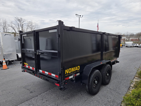 New 7 x 14 Big Tex NOMAD 14LX 48" High Side Low Pro Dump Trailer, 14k GVWR ***Scissor Hoist w/Power Up, Power Down & Gravity Down