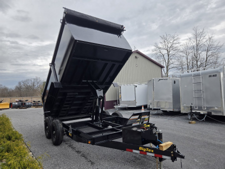 New 7 x 14 Big Tex NOMAD 14LX 48  High Side Low Pro Dump Trailer, 14k GVWR ***Scissor Hoist w/Power Up, Power Down & Gravity Down